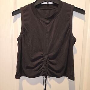Lululemon Cinch Me Up front tank no size S? black